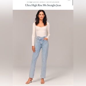 Abercrombie ‘90’s Slim Straight Ultra High Rise